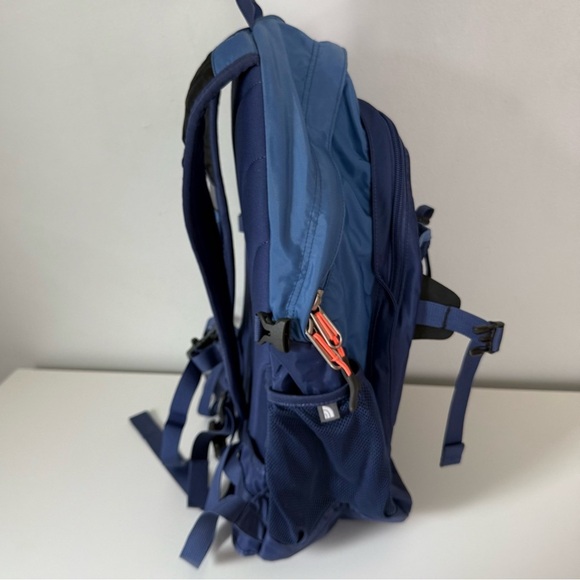 The North Face Recon Backpack Hiking School Laptop Outdoor‎ Blue Pink Orange - Picture 3 of 15